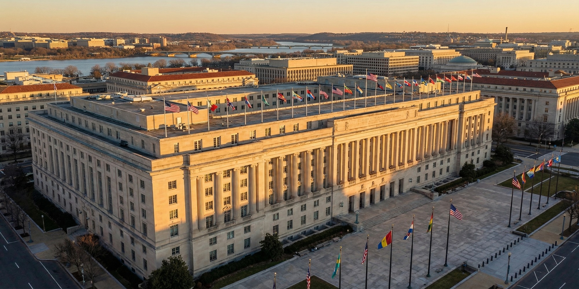 U.S. State Department headquarters building in Foggy Bottom, Washington DC